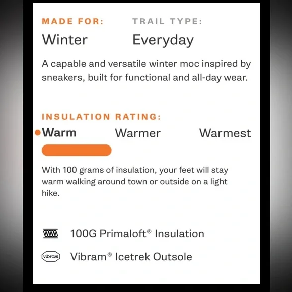 Merrell Antora 3 Thermo Moc Low Top Quilted Ripstop Leather Sneaker Chalk Sz 10 - Picture 13 of 14